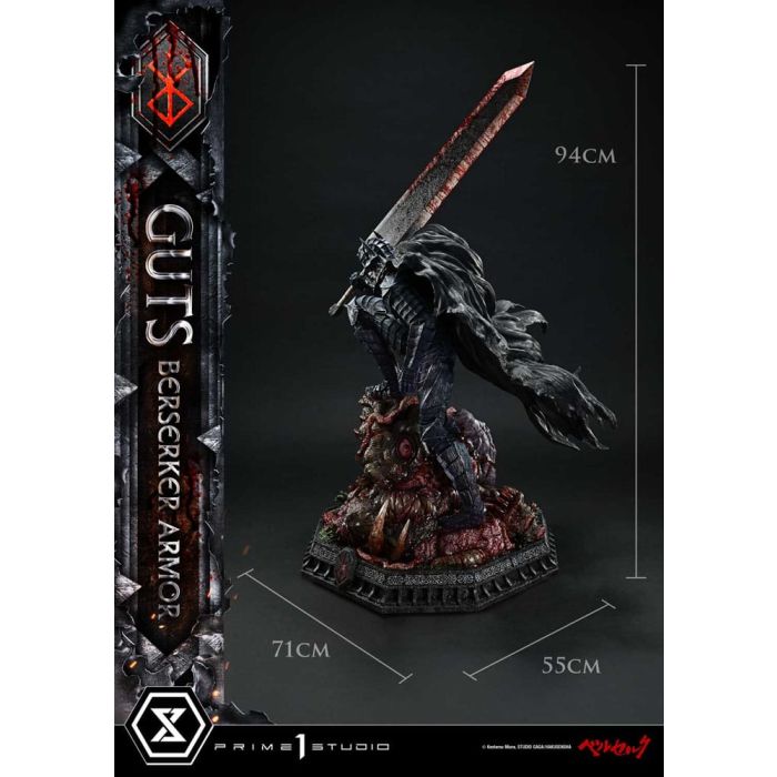 Berserk Ultimate Premium Masterline Series Statue 1/4 Guts, Berserker Armor Grunbeld vs. Guts Deluxe Bonus Version 94 cm 