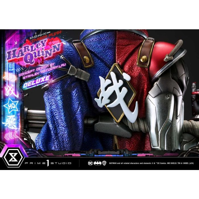 Batman Ultimate Premium Masterline Series Statue Cyberpunk Harley Quinn Deluxe Version 60 cm