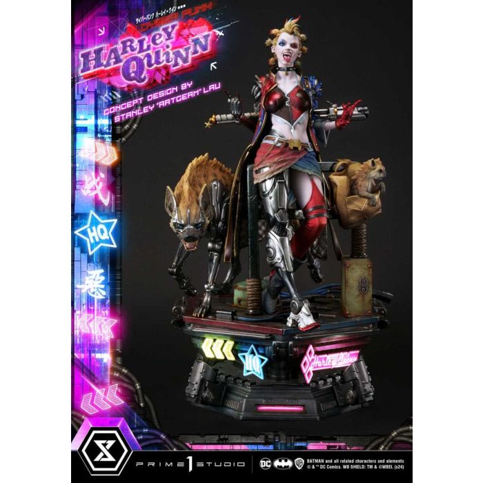 Batman Ultimate Premium Masterline Series Statue Cyberpunk Harley Quinn Deluxe Bonus Version 60 cm