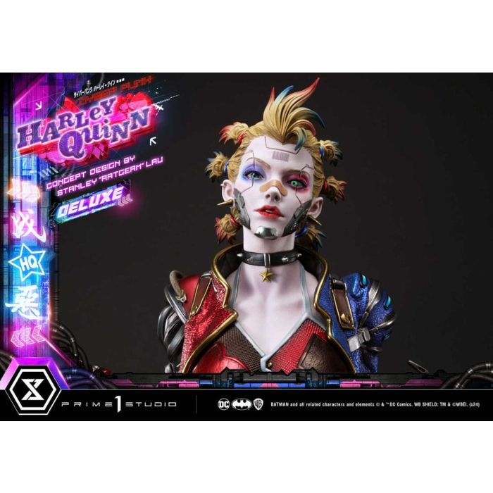 Batman Ultimate Premium Masterline Series Statue Cyberpunk Harley Quinn Deluxe Bonus Version 60 cm