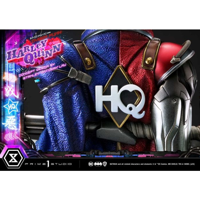Batman Ultimate Premium Masterline Series Statue Cyberpunk Harley Quinn Deluxe Bonus Version 60 cm