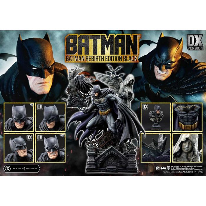 Batman Ultimate Premium Masterline Series Statue 1/4 Batman Rebirth Edition Black Deluxe Version 71 cm