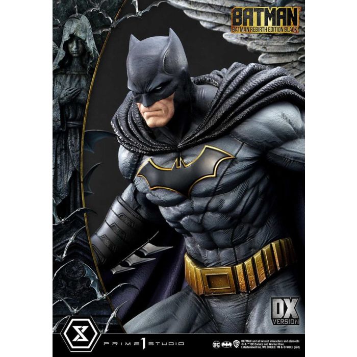 Batman Ultimate Premium Masterline Series Statue 1/4 Batman Rebirth Edition Black Deluxe Bonus Version 71 cm
