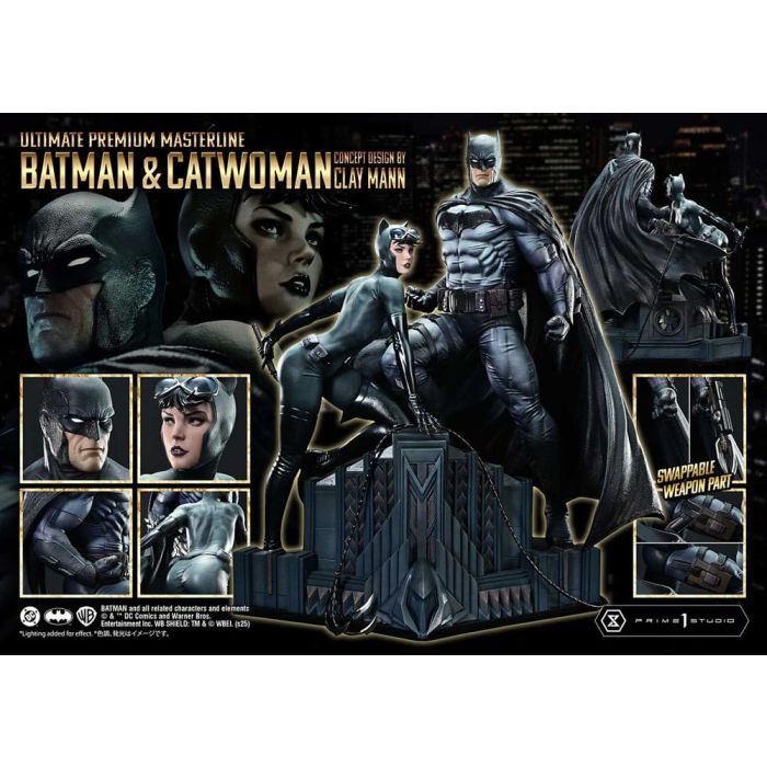 DC Comics Ultimate Premium Masterline Series Statue 1/4 Batman & Catwoman (Concept Design by Clay Mann) 56 cm
