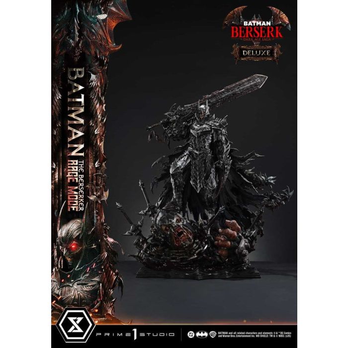 DC Comics Ultimate Premium Masterline Series Statue 1/4 Batman (Comics) Batman: The Berserker Rage Mode Deluxe Version 93 cm