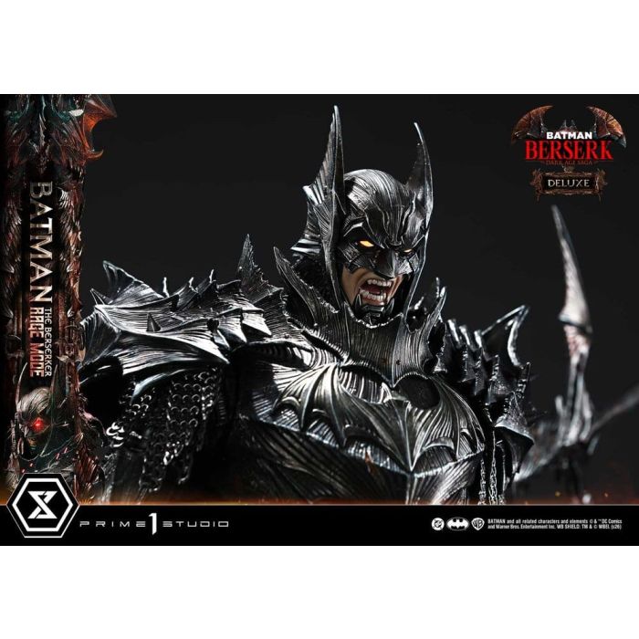 DC Comics Ultimate Premium Masterline Series Statue 1/4 Batman (Comics) Batman: The Berserker Rage Mode Deluxe Version 93 cm