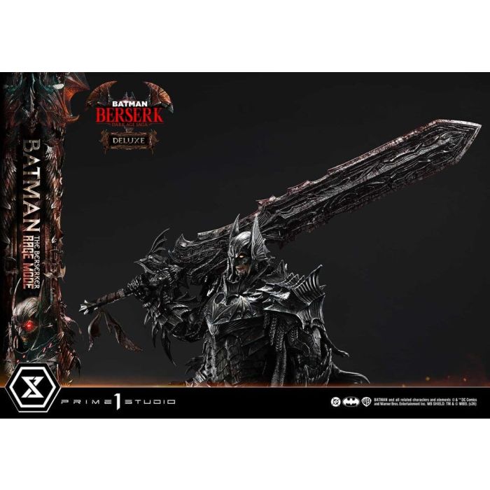 DC Comics Ultimate Premium Masterline Series Statue 1/4 Batman (Comics) Batman: The Berserker Rage Mode Deluxe Version 93 cm