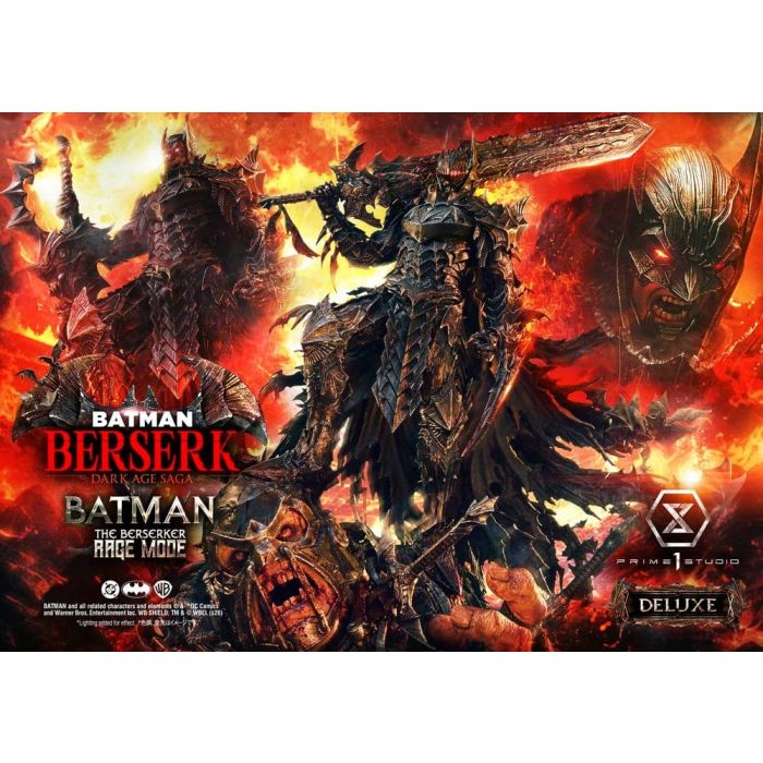 DC Comics Premium Masterline Series Statue 1/4 Batman (Comics) Batman: The Berserker Rage Mode DX Bonus Version 93 cm