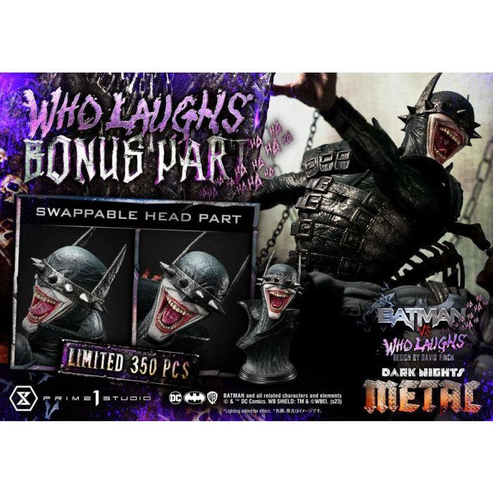 Dark Nights: Metal Ultimate Premium Masterline Series Statue 1/4 Batman VS Batman Who Laughs Deluxe Bonus Version 67 cm