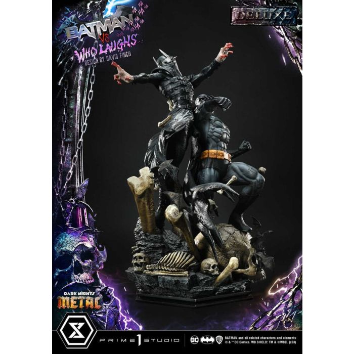 Dark Nights: Metal Ultimate Premium Masterline Series Statue 1/4 Batman VS Batman Who Laughs Deluxe Bonus Version 67 cm