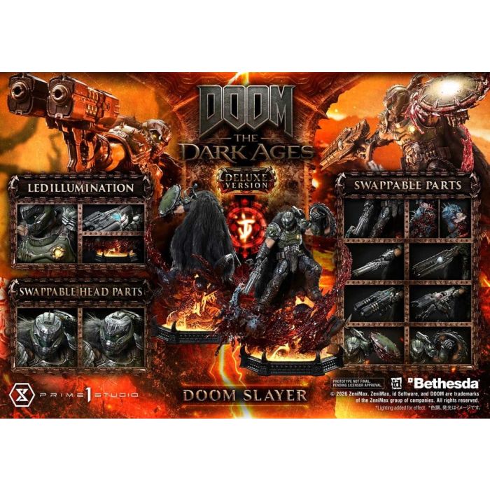DOOM: The Dark Ages Ultimate Premium Masterline Series Statue 1/4 DOOM Slayer DX Bonus Version 77 cm 