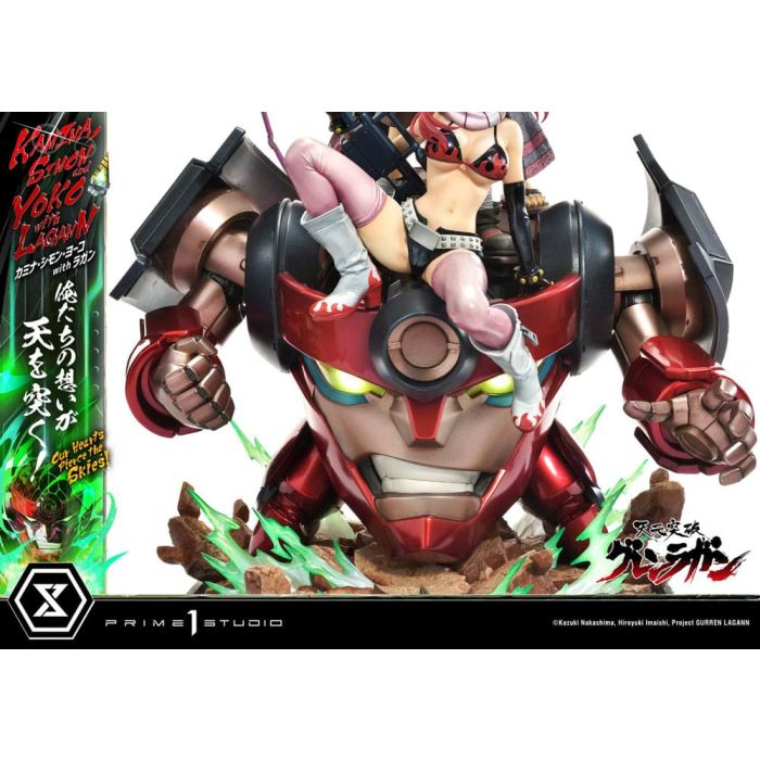Gurren Lagann Ultimate Premium Masterline Series Statue 1/4 Kamina, Simon & Yoko with Lagann 97 cm
