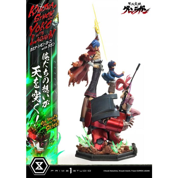 Gurren Lagann Ultimate Premium Masterline Series Statue 1/4 Kamina, Simon & Yoko with Lagann Deluxe Version 97 cm