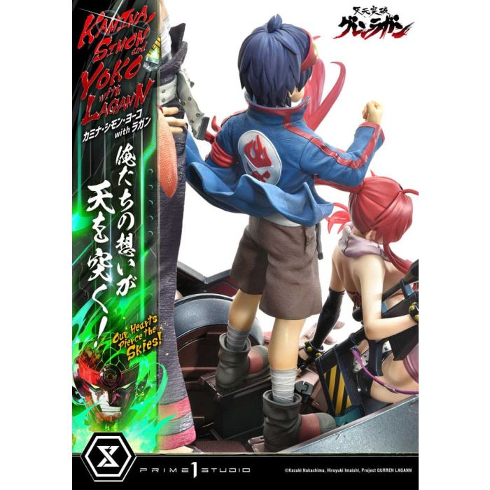 Gurren Lagann Ultimate Premium Masterline Series Statue 1/4 Kamina, Simon & Yoko with Lagann Deluxe Version 97 cm