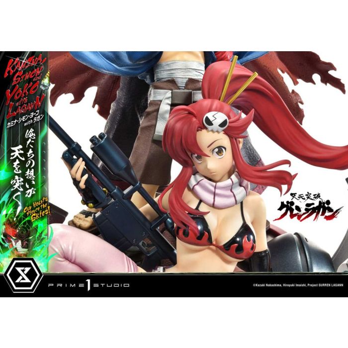 Gurren Lagann Ultimate Premium Masterline Series Statue 1/4 Kamina, Simon & Yoko with Lagann Deluxe Version 97 cm
