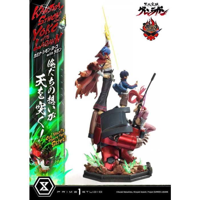 Gurren Lagann Ultimate Premium Masterline Series Statue 1/4 Kamina, Simon & Yoko with Lagann Deluxe Version 97 cm