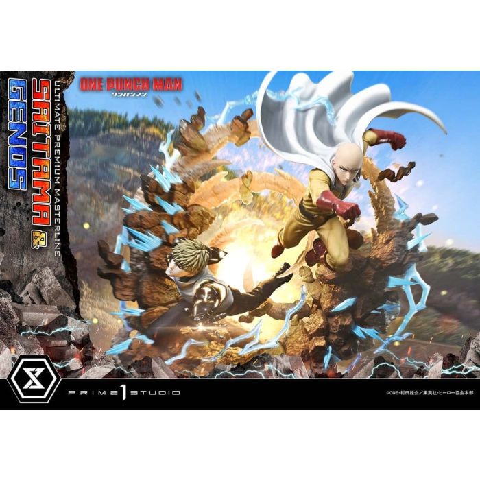 One-Punch Man Ultimate Premium Masterline Series Statue 1/4 Saitama & Genos 73 cm 