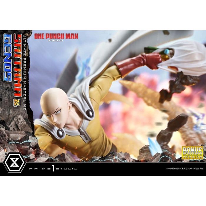 One-Punch Man Ultimate Premium Masterline Series Statue 1/4 Saitama & Genos DX Bonus Version 73 cm 