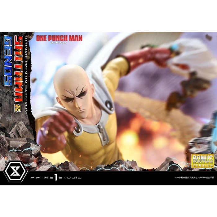 One-Punch Man Ultimate Premium Masterline Series Statue 1/4 Saitama & Genos DX Bonus Version 73 cm 