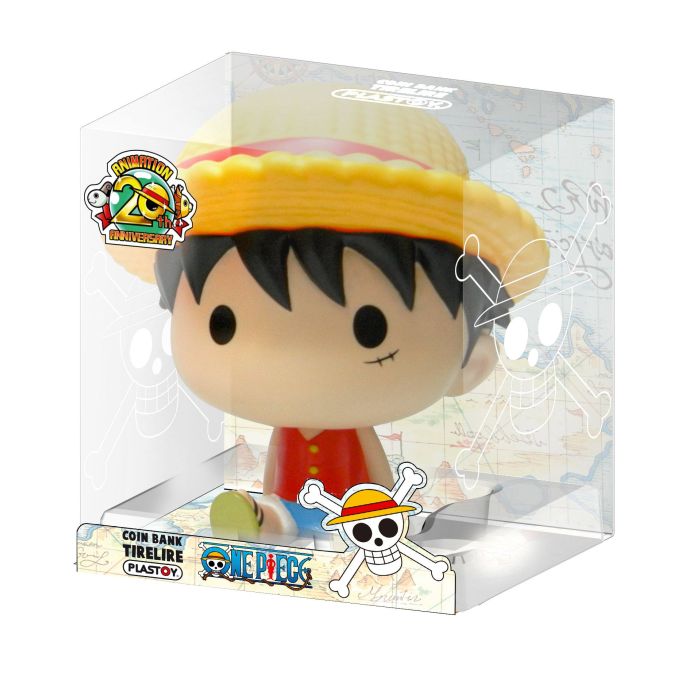 One Piece Chibi Bust Bank Luffy 15 cm