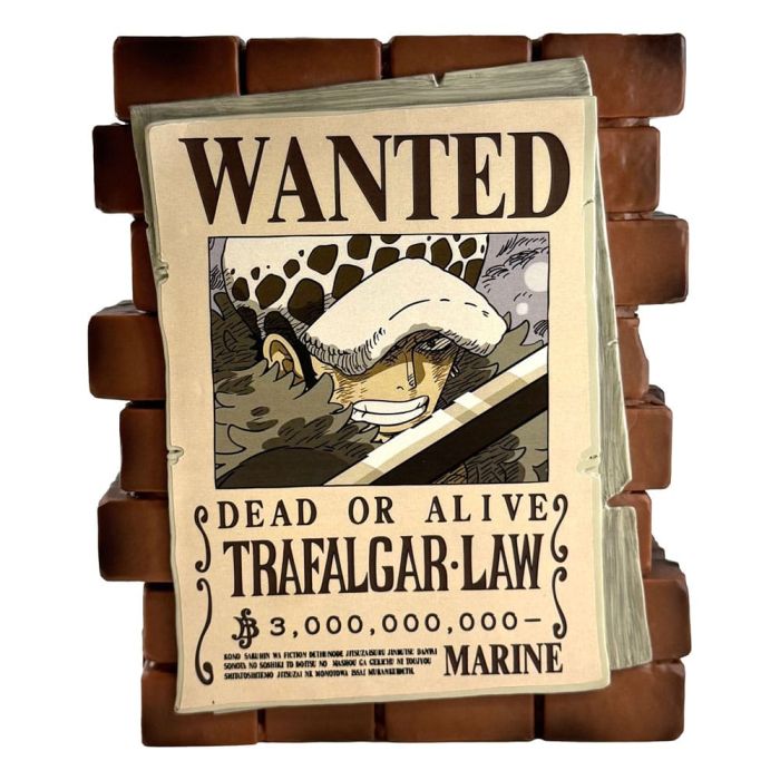 One Piece Coin Bank Law Wanted 