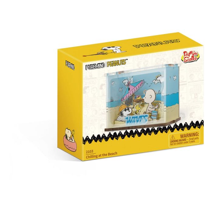 Peanuts Puremind DIY Construction Mini Scene Chilling at the Beach