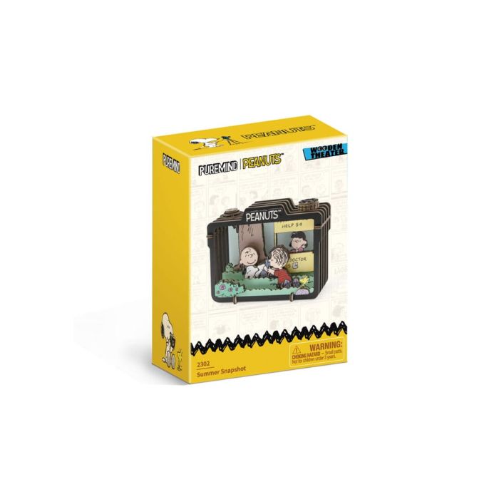 Peanuts Puremind Model Kit Wooden Theater Summer Snapshot