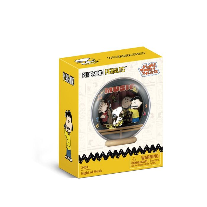 Peanuts Puremind Model Kit Globe Wooden Theater Globe Night of Music