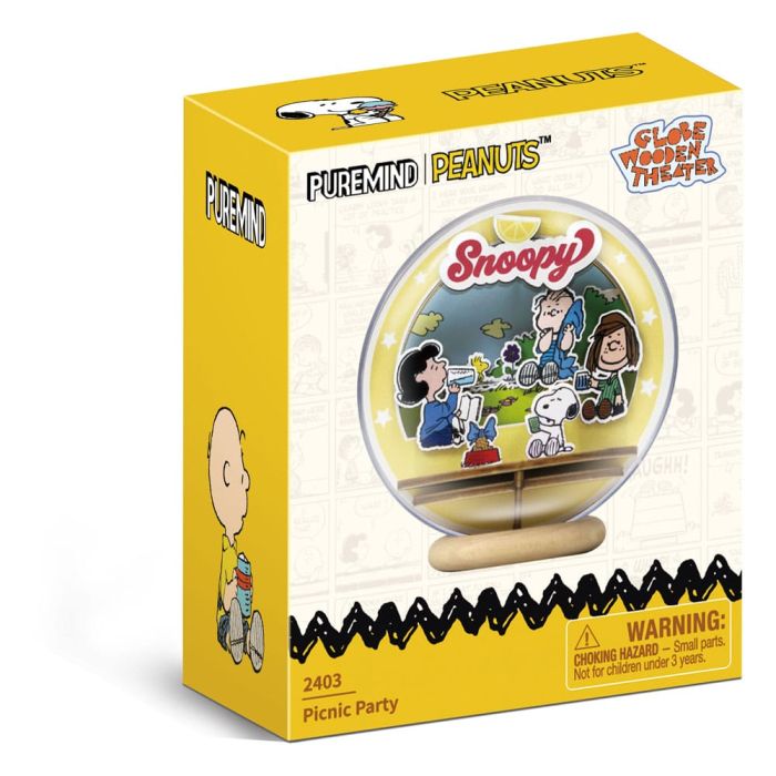 Peanuts Puremind Model Kit Wooden Theater Globe Picnic Party
