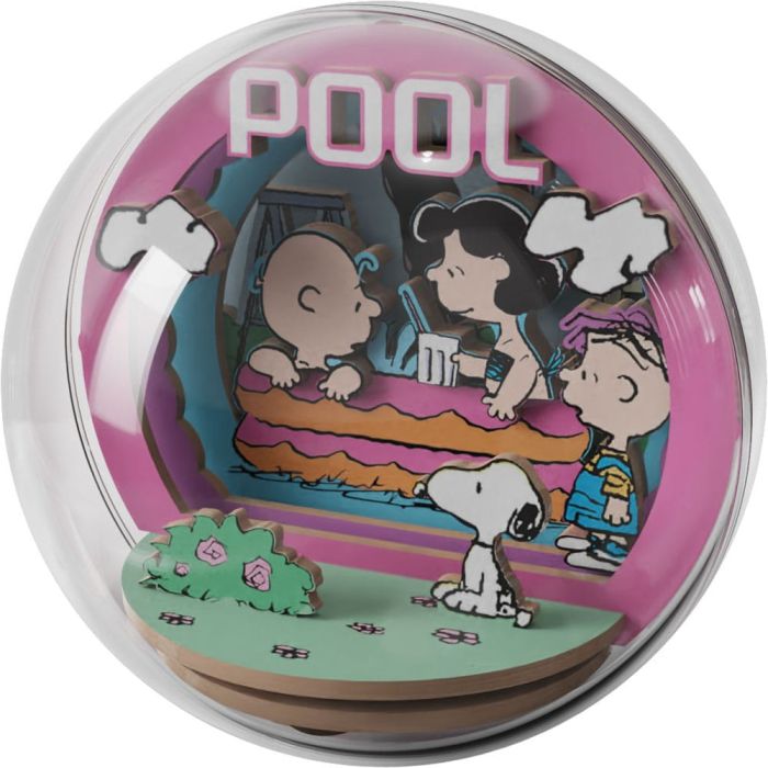 Peanuts Puremind Model Kit Wooden Theater Globe Cool Pool
