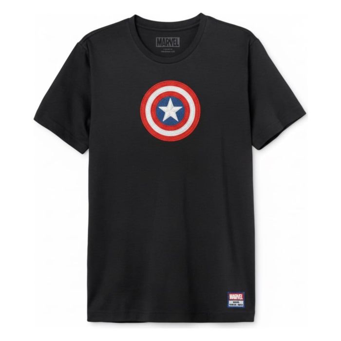 Marvel T-Shirt Captain America Shield Logo Size S