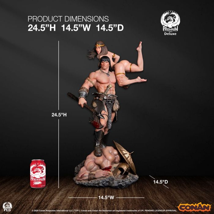 Conan the Barbarian Statue 1/4 Conan Deluxe Edition 63 cm