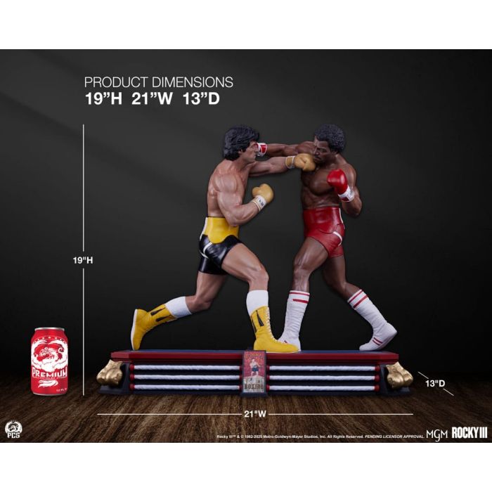 Rocky III Diorama 1/4 Statue Rocky Balboa & Apollo Creed 48 cm