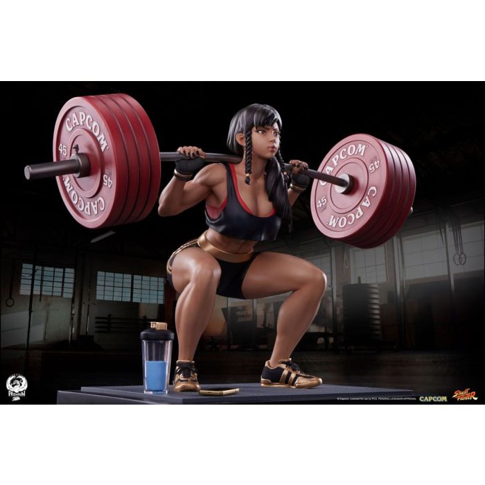 Street Fighter Premier Series Statue 1/4 Chun-Li Powerlifting (Battle Edition) 37 cm