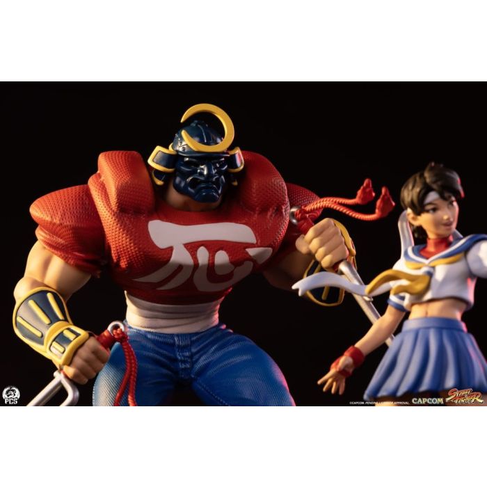 Street Fighter Street Jam Statues 1/10 Sakura & Sodom 22 cm