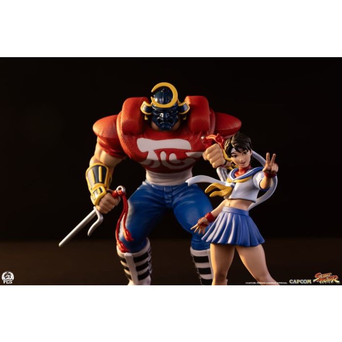 Street Fighter Street Jam Statues 1/10 Sakura & Sodom 22 cm