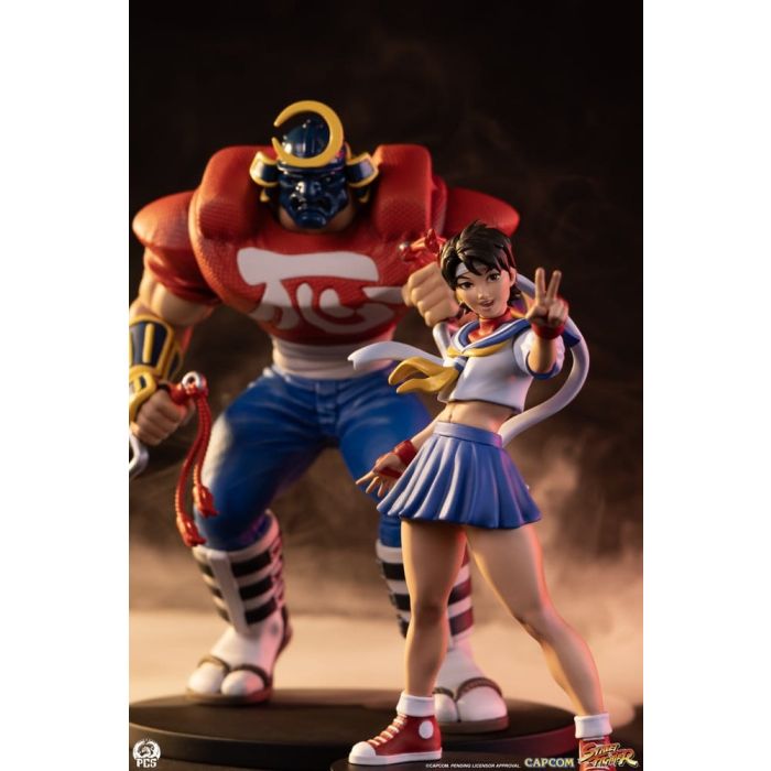Street Fighter Street Jam Statues 1/10 Sakura & Sodom 22 cm
