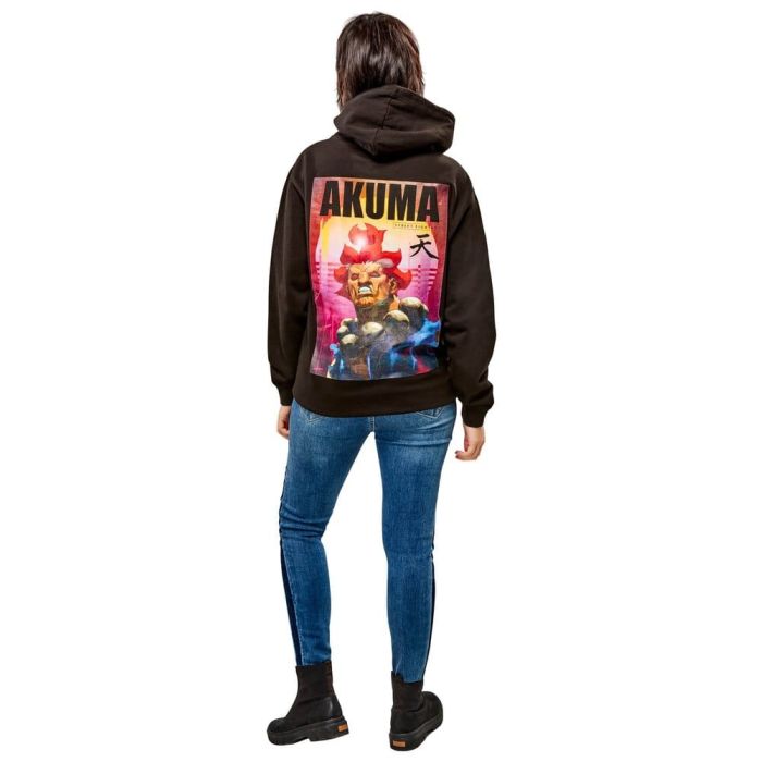 Street Fighter Hooded Sweater Akuma Reverse Size S