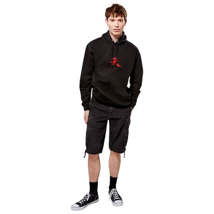 Street Fighter Hooded Sweater Akuma Reverse Size S