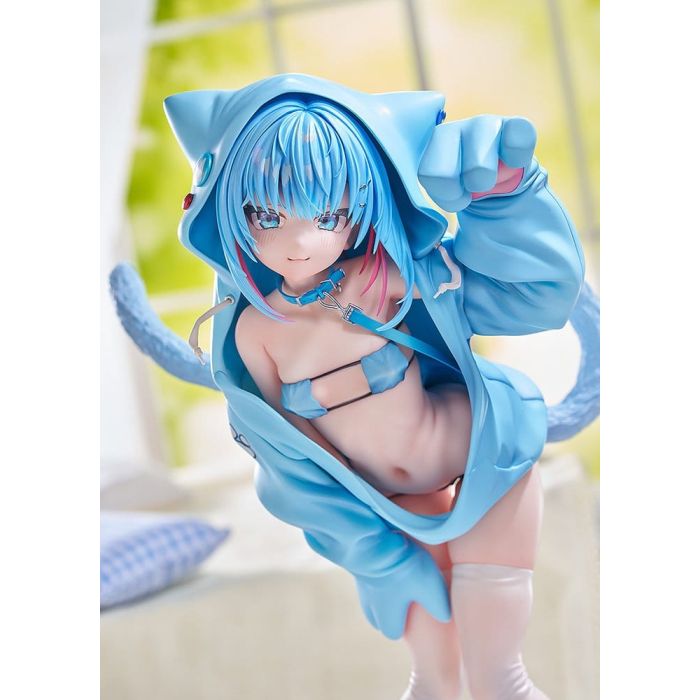 Virtual illustrator Kanzarin PVC Figure 1/6 kanzarin-chan: Cat-Eared Hoodie Ver. 26 cm