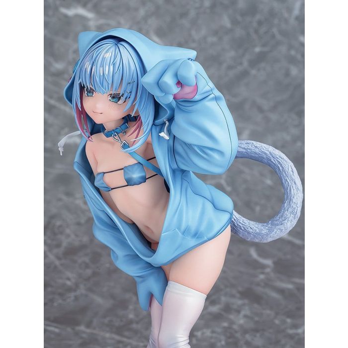 Virtual illustrator Kanzarin PVC Figure 1/6 kanzarin-chan: Cat-Eared Hoodie Ver. 26 cm