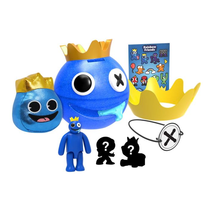 Rainbow Friends Head Bundle Blue Metallic