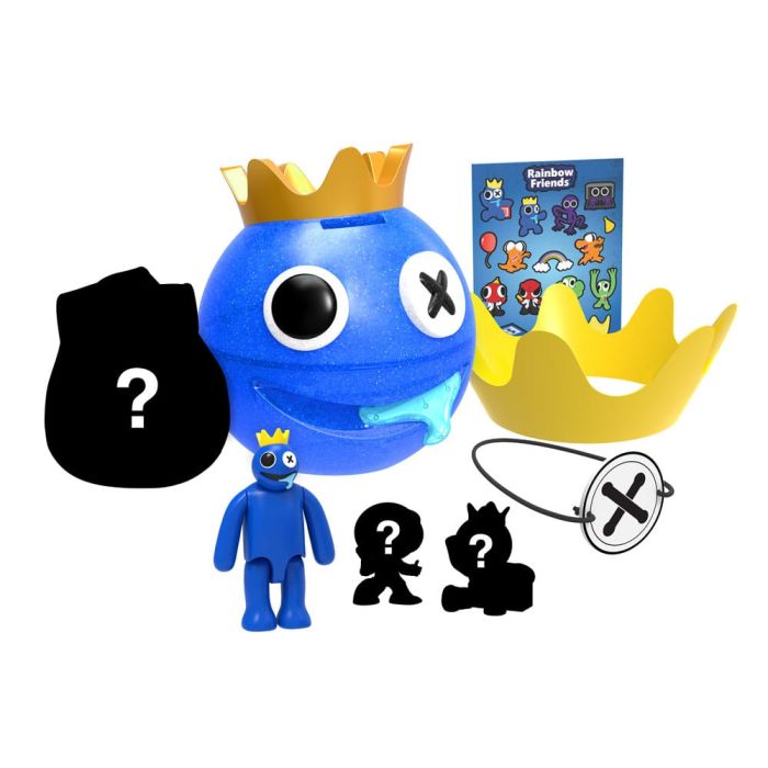 Rainbow Friends Head Bundle Blue Metallic