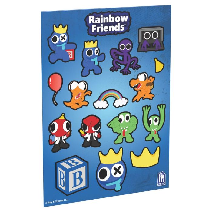Rainbow Friends Head Bundle Blue Metallic