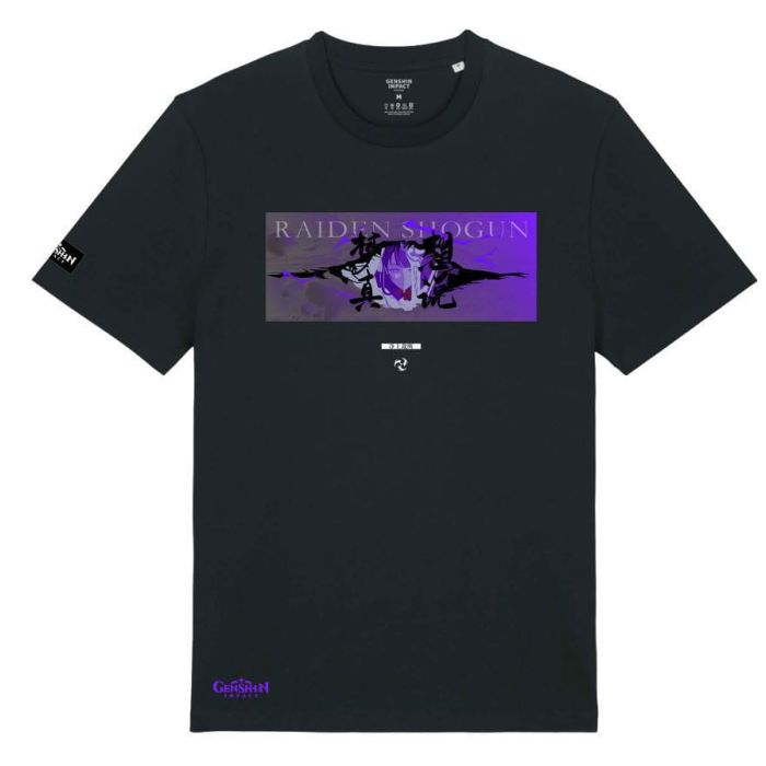 Genshin Impact T-Shirt Raiden Shogun Plane of Euthymia Size S