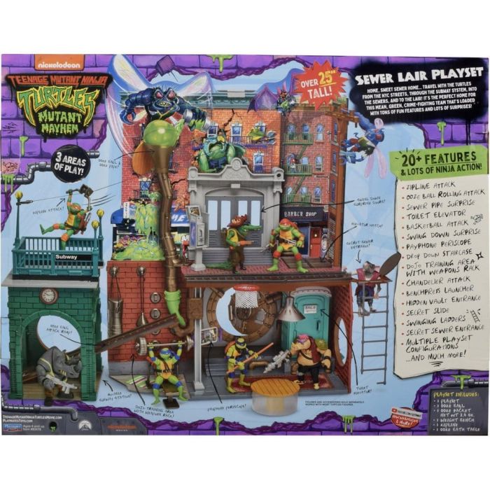 Teenage Mutant Ninja Turtles: Mutant Mayhem Playset Sewer Lair New Version