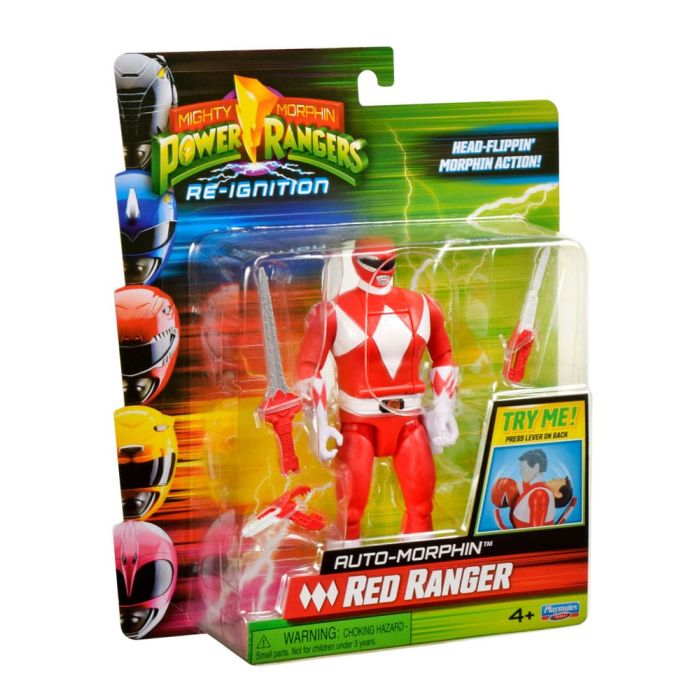 Mighty Morphin Power Rangers Action Figure Auto-Morphin Red Ranger 12 cm