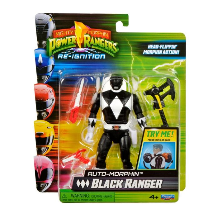 Mighty Morphin Power Rangers Action Figure Auto-Morphin Black Ranger 12 cm