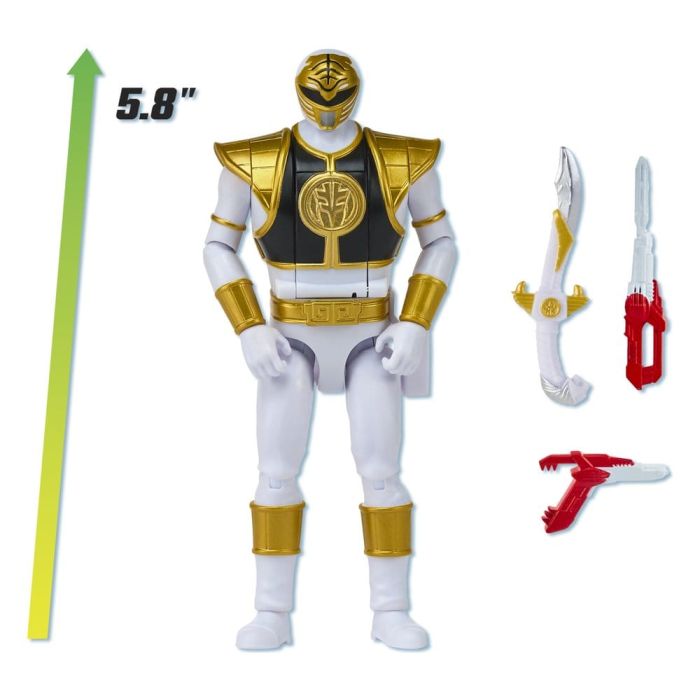 Power Rangers Auto-Morphin Action Figure White Ranger 15 cm