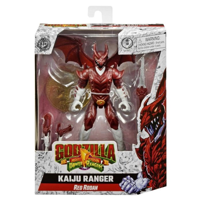 Mighty Morphin Power Rangers x Godzilla Action Figure Red Rodan